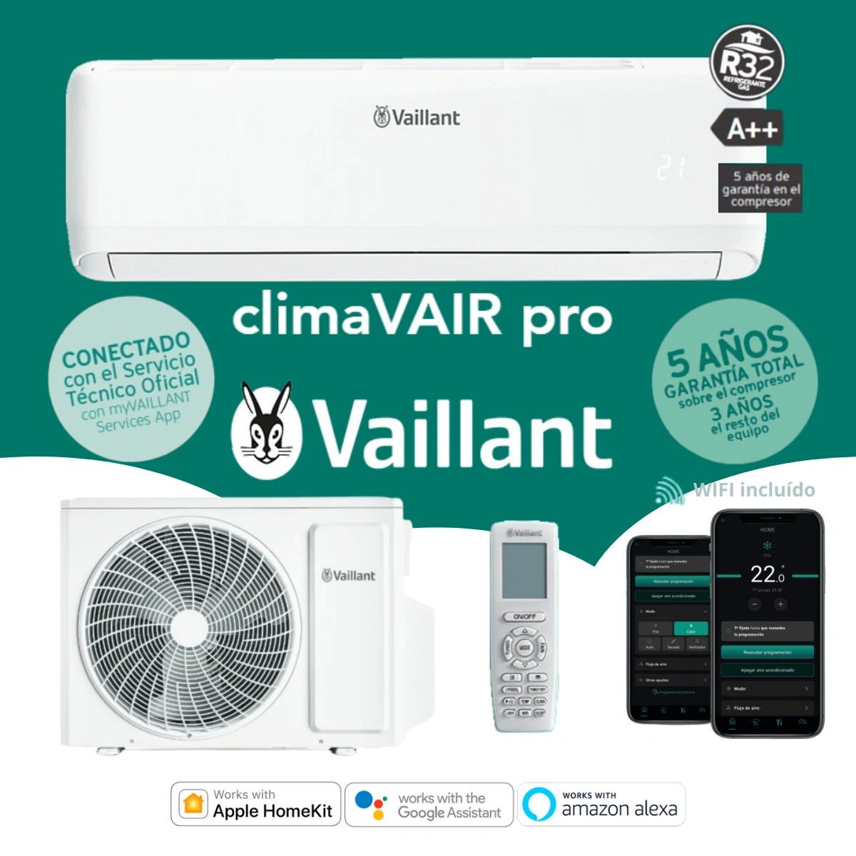 Características Clima Vair Pro Vaillant